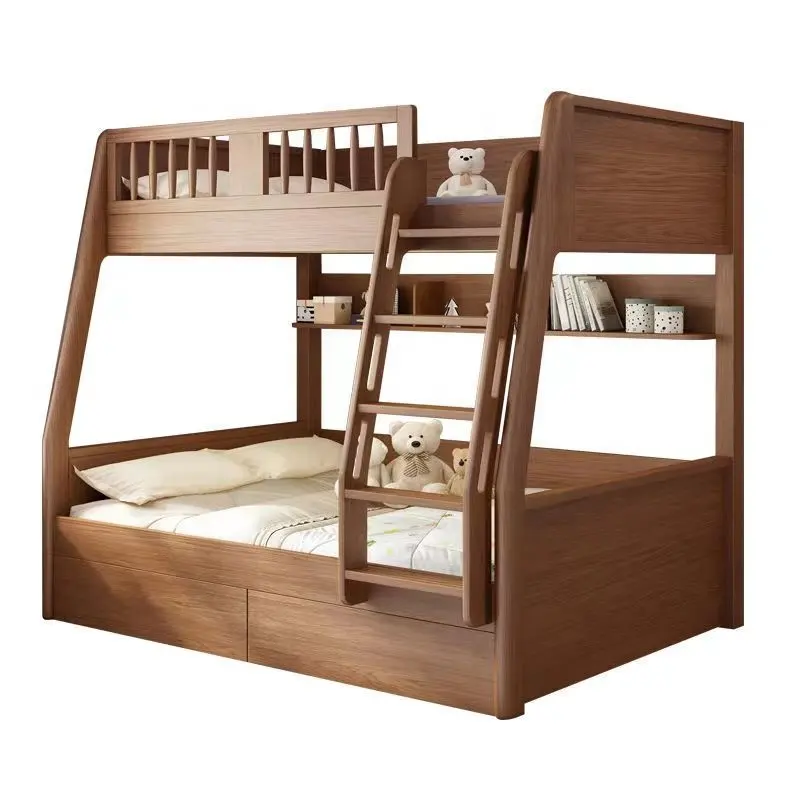 Simple style hot sell solid wood bunk bed modern simple children's bed