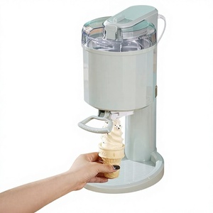Petite machine à crème glacée entièrement automatique pour usage domestique, options fruits et cornets, DIY pour enfants, 20W, alimentation AC, capacité de 1,06 litre - Product Image 1