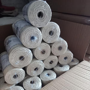 Düşük fiyat 3mm 4mm 5mm tığ triko el sanatları için geri dönüşümlü örgülü halat sicim pamuk ipliği - Product Image 3