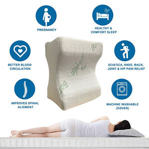 Almohada ortopédica ergonómica <span class=keywords><strong>de</strong></span> bambú para dormir, soporte <span class=keywords><strong>de</strong></span> rodilla para pierna, con almohadilla <span class=keywords><strong>de</strong></span> gel <span class=keywords><strong>de</strong></span> enfriamiento, OEM, nuevo diseño - Product Image 6