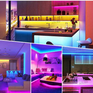 Ul được liệt kê 120LED 2835smd nhấp nháy màu RGB ánh sáng SỌC 8 mét 14.4 wát/mét 25 mét cắt linh hoạt RGB LED Strip ánh sáng 12V với Bluetooth - Product Image 6