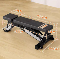 Banc multifonctionnel commercial presse équipement de gymnastique ménage Fitness banc d'haltères réglable
