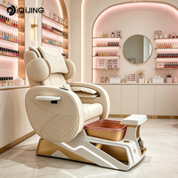 Équipement professionnel de salon de beauté européen pour ongles, spa, massage, manucure, pédicure, chaise avec pompe de drainage et fonction brume