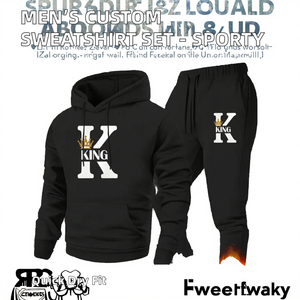 High Quality Custom Men's Street wear 100% Cotton Sweatsuit Tracksuit Cloth Embroidery Silk Screen Printed <b>Knitted</b> Fabric - Product Image 2
