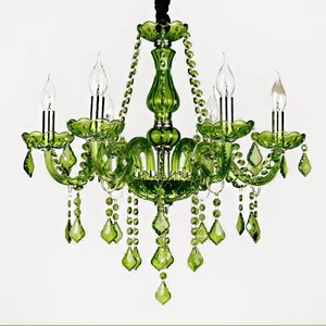 <span class=keywords><strong>Lampadario</strong></span> di cristallo <span class=keywords><strong>verde</strong></span> per camere da letto e matrimoni eleganti lampade a sospensione - Product Image 1