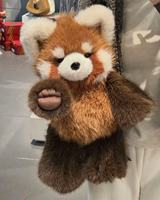 Peluche Panda Rouge Mignon et Doux pour Enfants et Amateurs d'Animaux