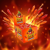 OEM Groothandel 3D Chili Peper Vormige Gummy Candy Novelty Fruit Flavour Jelly Snoepjes Zachte Snoepjes voor Kinderfeestjes Cadeautjes