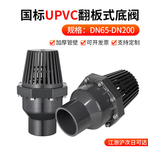 Válvula de Retención Industrial Gris Oscuro, Válvula de Fondo Tipo Aleta de UPVC para Bomba de Agua, Válvula de Fondo para Pozo de Succión de Agua - Válvula de Retención de PVC - Product Image 3