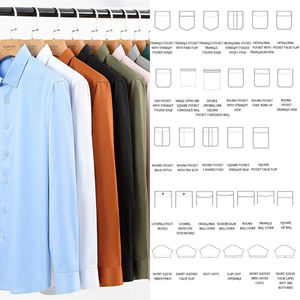 <span class=keywords><strong>Camicia</strong></span> da <span class=keywords><strong>uomo</strong></span> personalizzata <span class=keywords><strong>100</strong></span>% <span class=keywords><strong>lino</strong></span> a maniche corte, casual, leggera, tinta in filo, primaverile, antipiega, con bottoni e taschino - Product Image 5