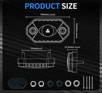 Luz de Roca LED Aurora para Ambiente de Auto en Rojo, Verde, Azul, Ámbar y Blanco
