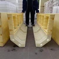 Panneau de coffrage réutilisable en plastique recyclé, haute résistance, taille réglable, pour coffrage de béton, caniveaux, murs, colonnes et piliers