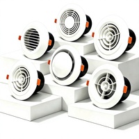 Cache de sortie d'air en plastique ABS pour système d'air frais, pour sorties d'air d'extraction, entrées d'air de retour et échange d'air de ventilation