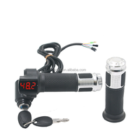 Wholesale Electric Motorcycle Accelerator with LCD Display Twist Grip with Lock LCD Speed Control Throttle Handle
