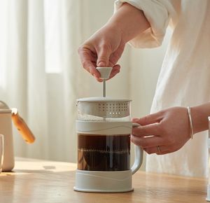 Presse à café française, presse à café <span class=keywords><strong>en</strong></span> <span class=keywords><strong>verre</strong></span>, <span class=keywords><strong>cafetière</strong></span> à thé, filtre à pression manuelle, pot à infusion à froid, <span class=keywords><strong>cafetière</strong></span> à infusion manuelle - Product Image 3