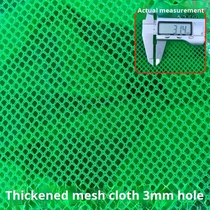 Rete di protezione per pesci portatile ispessita a 3 strati in poliestere verde ecologica pieghevole per spigola temporanea piscicoltura gamberetti granchio - Product Image 2