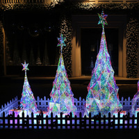 Nouvelle Arrivée Personnalisé Laser Brillant Noël Acrylique 3D Cerf Décoration pour Jardin