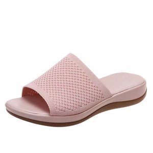 Sandales plates-formes tissées légères Grande taille 35-43 pantoufles à semelles épaisses pour femmes - Product Image 6