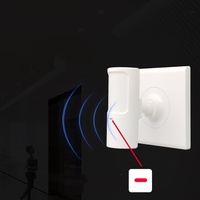 Système de sécurité domestique à double capteur PIR, alarme antivol résidentielle et commerciale, connexions câblées, connectivité réseau IP