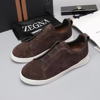 Zapatillas Deportivas Casuales de Piel Vacuna Genuina para Hombre, con Cordones, Transpirables, Sólidas, a la Moda, Otoño, Cómodas, de Piel de Oveja