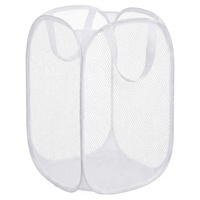 Panier à linge pliable en maille avec poignées, panier à linge pliable pour chambre à coucher, salle de bain, buanderie