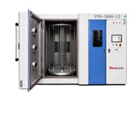 Machine de revêtement PVD automatique AsiaLink PLC pour ensembles de couteaux de cuisine, revêtement sous vide décoratif pour lames noires et manches dorés