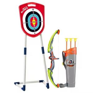 Ensemble de tir à l'arc pour enfants avec cible mobile et arc pliable 24C, arc et flèches lumineux, jeu de sport intérieur/extérieur, jouet pour cadeau - Product Image 2