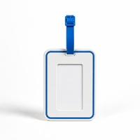 Étiquette de bagage en PVC à motif géométrique, étiquette d'identification de bagage de voyage en caoutchouc souple personnalisée, design abstrait moderne, accessoire de valise
