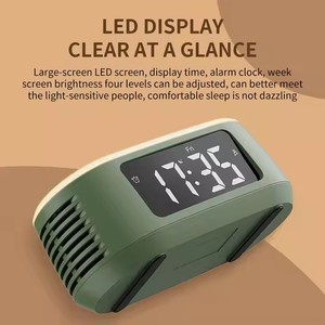 Chất Lượng Cao Cyboris <span class=keywords><strong>Mini</strong></span> Retro Âm Nhạc Loa Cảm Ứng Tiếng Ồn Trắng 8 Thư Giãn Thiên Nhiên Âm Thanh Với LED Đồng Hồ Báo Thức Âm Thanh Máy Nghe Nhạc - Product Image 6