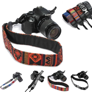 สายคล้องคอและไหล่สำหรับกล้อง SLR DSLR ทนทาน ใช้ได้กับ <span class=keywords><strong>Nikon</strong></span> Canon Sony สไตล์เรโทรและชาติพันธุ์ - Product Image 4