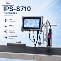Imprimante à jet d'encre thermique IPS-8710 12,7 mm avec écran tactile de 7 pouces pour le codage de la date et du numéro de lot sur les emballages