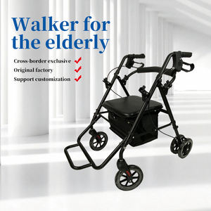 Nouveau modèle 2025 de déambulateur léger à six roues pour personnes âgées, déambulateur d'extérieur - Product Image 5