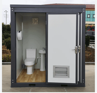 Kit de toilettes préfabriquées portables modernes, toilettes modulaires, maisons, salle de bain mobile, toilettes publiques extérieures, cabine de toilettes