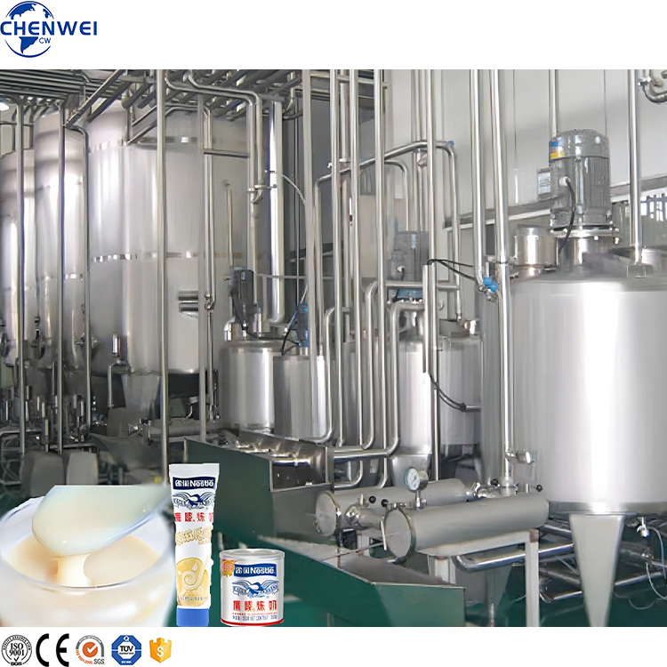 Whole Complete Sweetened Condensed Milk Production