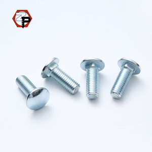 Bulloni a Testa Tonda DIN603 Zincati in Acciaio al Carbonio M5 M6 M8 M10, Bulloni a Testa Cilindrica con Collo Quadrato, Bulloni a Carrozza - Product Image 6