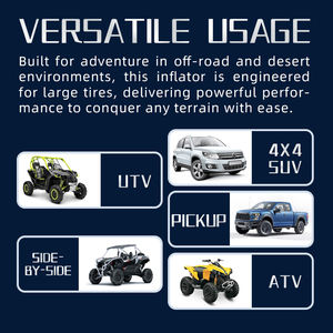 Compresseur d'air portable en métal VOLCANO BL600P DC 12V 150PSI pour gonflage des pneus de voiture, vélo, <span class=keywords><strong>moto</strong></span>, noir - Product Image 4