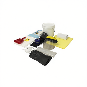Portable Wheeled Chemical Spill Kit With <b>Bucket</b> And Protective Gear For Hazardous Material Cleanup - Product Image 2