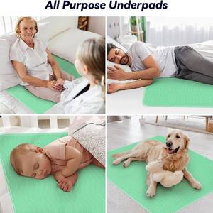 Custom Tough Washable Pet Pee <b>Pads</b> Water Resist Quick Dry Multi Use Incontinence <b>Bed</b> Mats for Adults Young Children Every Day Us - Product Image 6