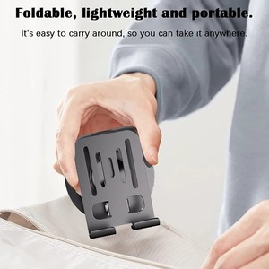 Supporto per Telefono e Tablet da Scrivania in Lega di Alluminio con Rotazione a 360° Pieghevole Flessibile Portatile - Product Image 6