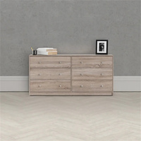 Commode pour bébé contemporaine en acier inoxydable de haute qualité avec 6 tiroirs pour le rangement dans la chambre et le salon