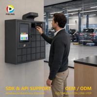 Kiosque de gestion des clés automobiles avec casier sécurisé pour clés de véhicules, idéal pour les ateliers de réparation et les concessionnaires