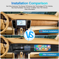 Autoradio Navihua Android double écran multimédia passager navigation GPS lecteur DVD voiture pour Porsche Panamera 2010-2016