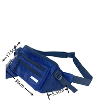 Sac banane multifonctionnel tendance en nylon imperméable pour homme, idéal pour le sport, le cyclisme et les activités de plein air