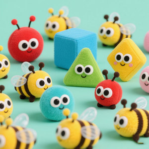 Service d'approvisionnement unique Abeille en peluche Abeille en peluche douce personnalisée Abeille en peluche personnalisée en gros Abeille en peluche - Product Image 1