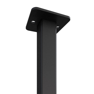 Toallero de Baño Moderno y Simple, Tipo Colgante de Techo, con Estante de Almacenamiento de Hierro Negro, Fácil Instalación - Product Image 4
