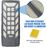 Lampe de rue solaire LED intégrée tout-en-un, prix d'usine, ABS SMD, IP66, étanche, pour extérieur, 300W, 500W, 1000W, 2000W