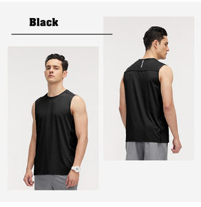 Débardeur de sport sans manches pour homme, séchage rapide, respirant, idéal pour la gym, le fitness, le basketball, le marathon, la course à pied et l'entraînement, en maille - Product Image 3