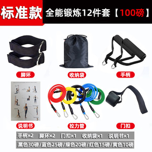 Ensemble de bandes de résistance Himani de 30 à 210 lb avec poignées et ancrages pour l'entraînement musculaire, équipement de fitness à domicile - Product Image 4