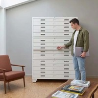 Armoire de classement en acier pour bureau d'architecture, 15 tiroirs, format A0 A1, pour plans, cartes, archivage, vente directe d'usine