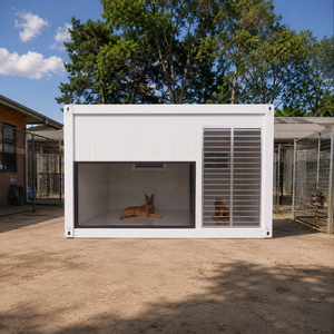 Vente en gros de chenil modulaire préfabriqué, maison d'hôtes pour animaux, conteneur extérieur, hôtel pour animaux, <span class=keywords><strong>abri</strong></span> portable isolé pour animaux - Product Image 3