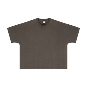 Camiseta de Manga Corta para Hombre, Personalizada, de Alta Calidad, Color Sólido Básico, 100% Algodón, Suave, Transpirable, Corte Regular, Informal, para Verano - Product Image 3